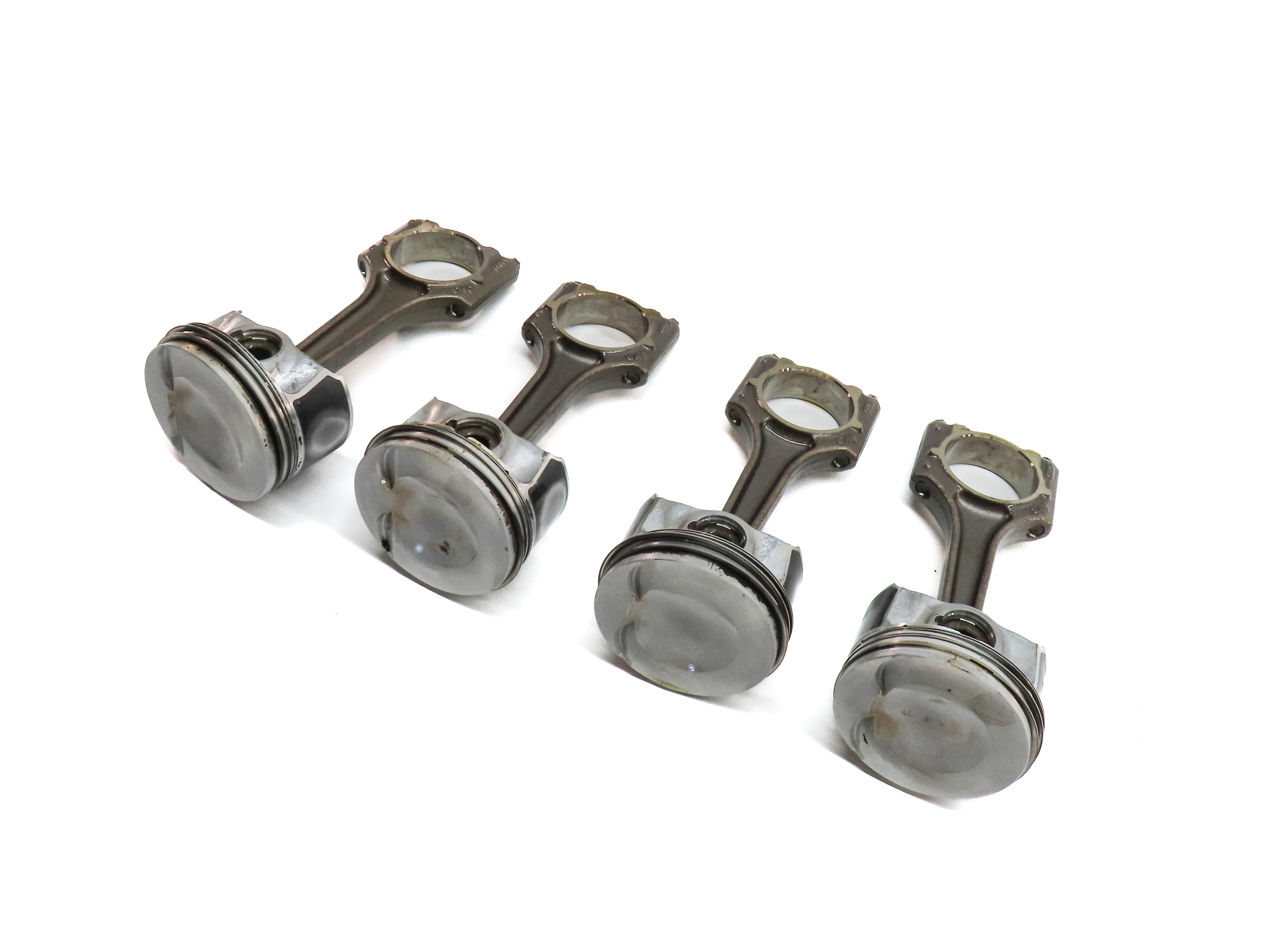 2015-2018 AUDI Q3 (8U) 2.0L CCTA TURBO ENGINE PISTON w/ CONNECTING ROD SET/4 — exact item pictured